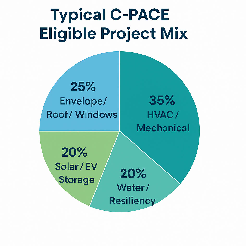 Typical mix of C-PACE eligible project types